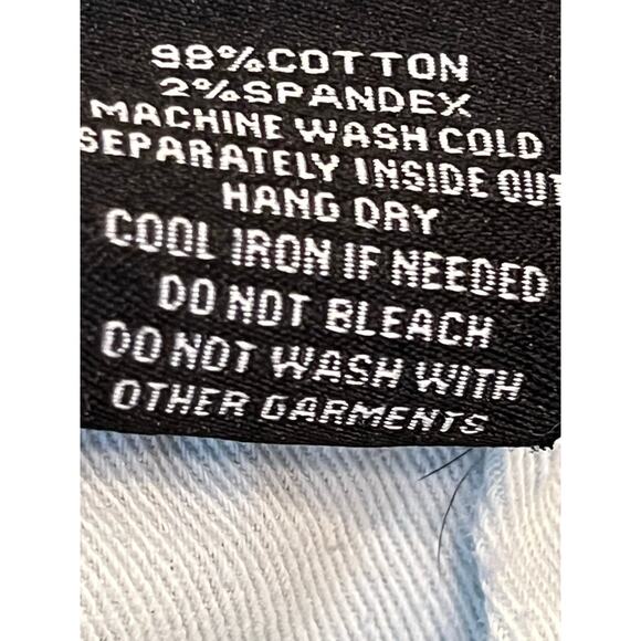 Makobi Men’s 32x32 Blue Cape Biker Streetwear Denim Dark Wash Jeans M1783 - Picture 5 of 11